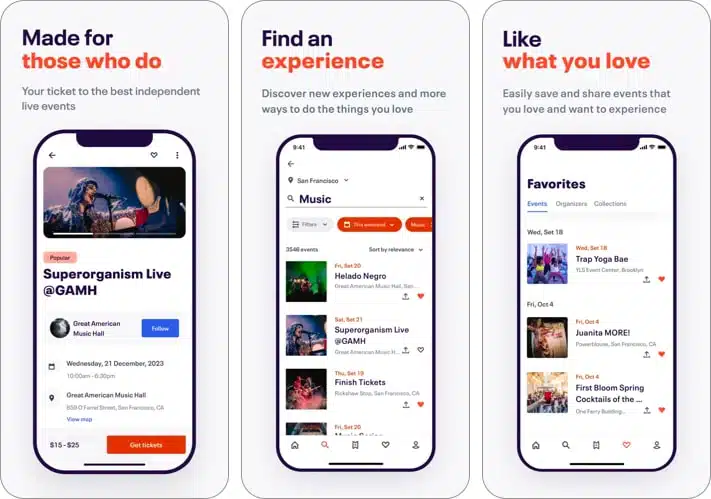 best Christmas apps to download for iPhone Eventbrite app for iPhone