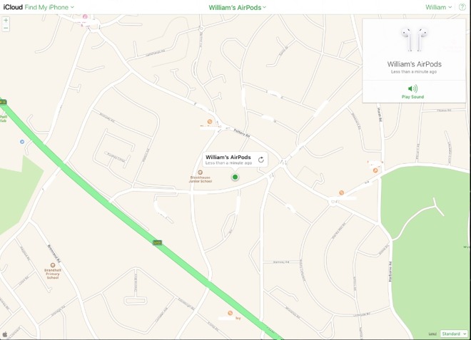 You can use Find My iPhone to find your missing AirPods