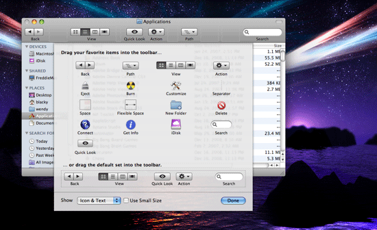 Finder Tweaks The Toulbar