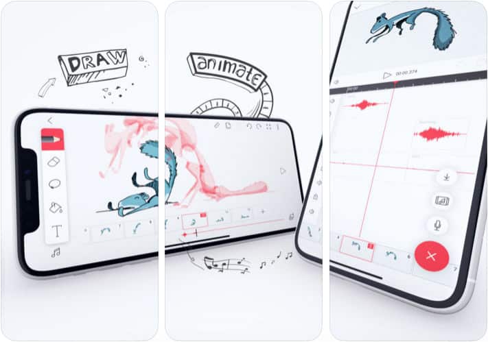 FlipaClip iPhone Cartoon Yourself App