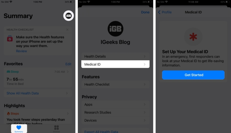 Get Started with Medical ID on iPhone Health app