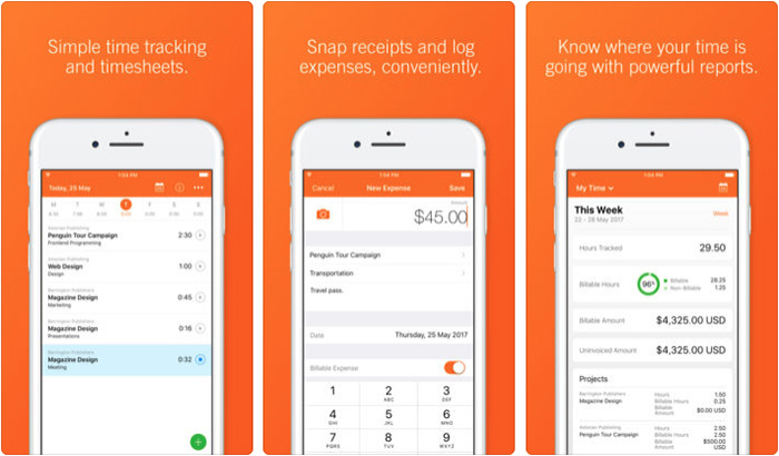 Harvest iPhone and iPad App Screenshot