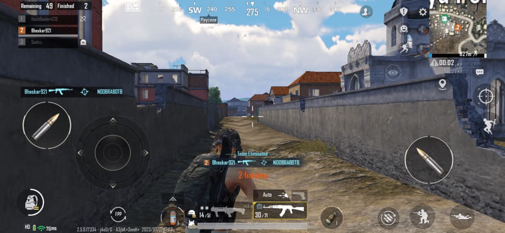 Finish enemy in BGMI