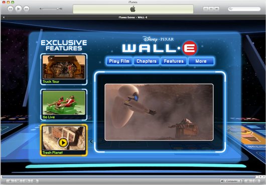WallE iTunes Extr