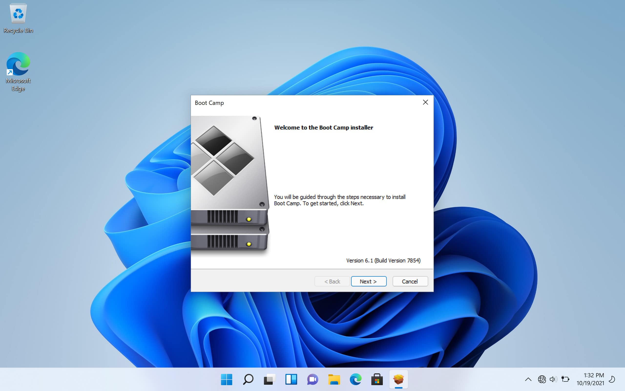 Install Boot Camp Installer on Windows 11