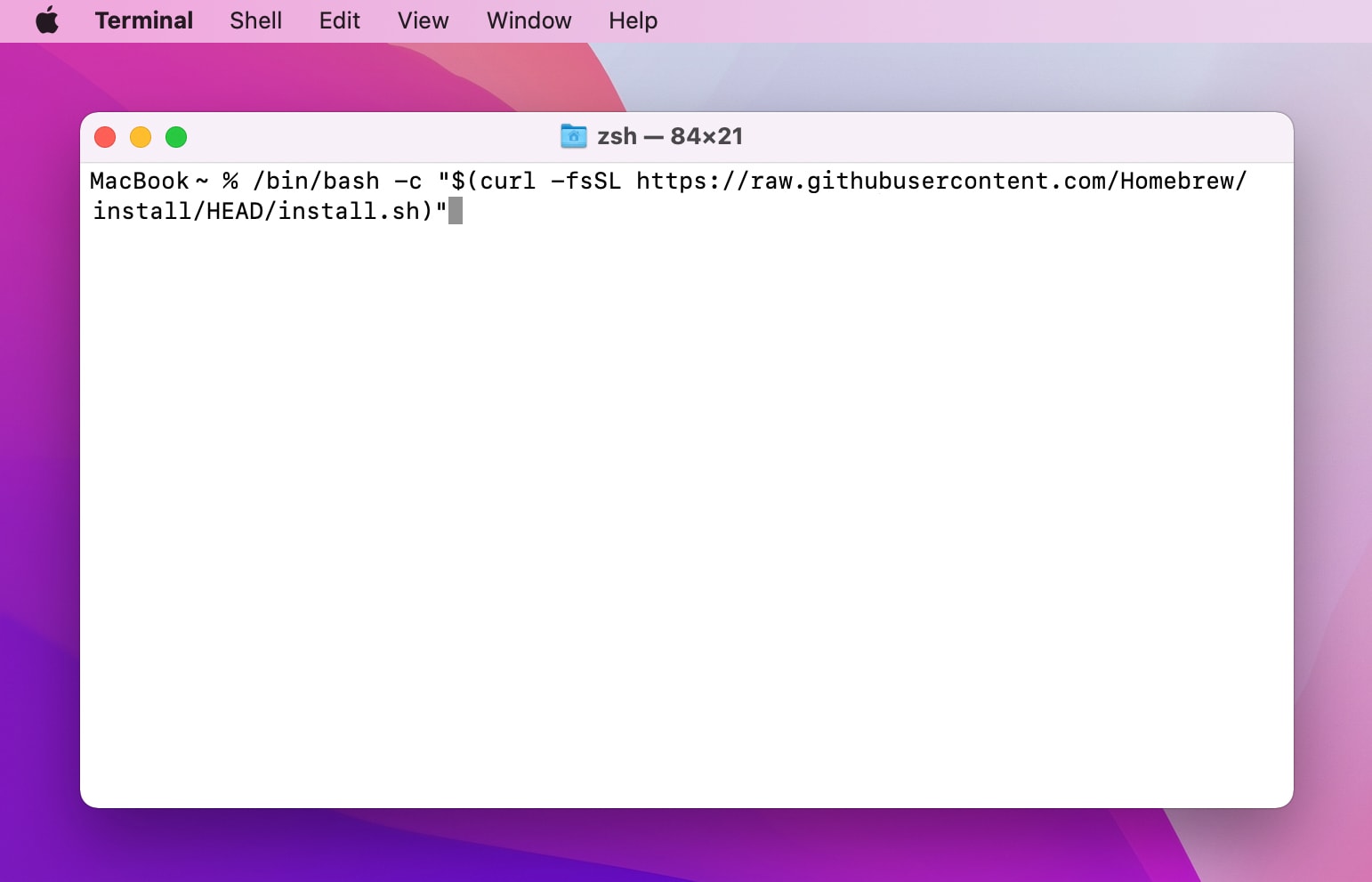Install Homebrew on macOS Monterey