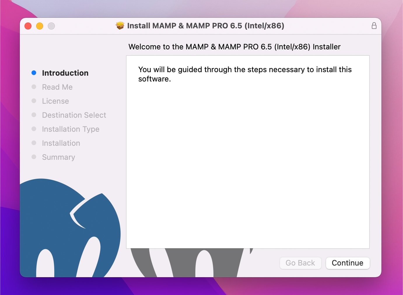 Install MAMP 6.5 on macOS Monterey
