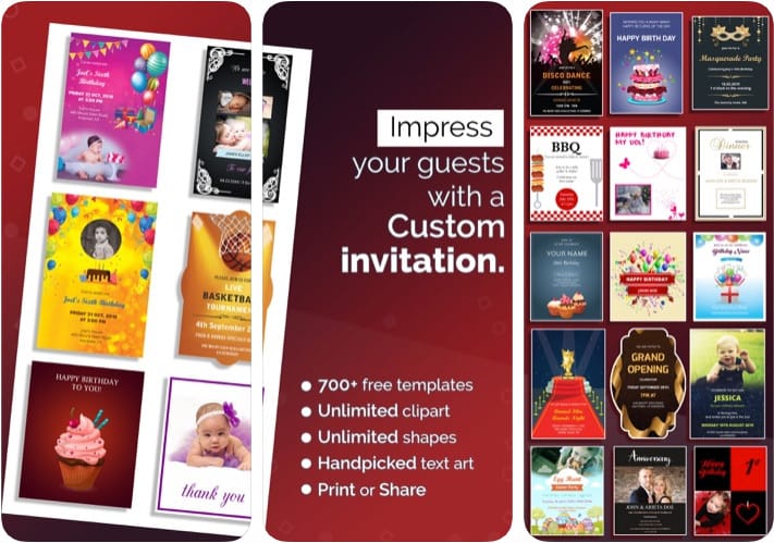 Invitation Card Maker, ecards