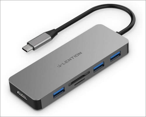 LENTION USB-C Card Reader for Mac