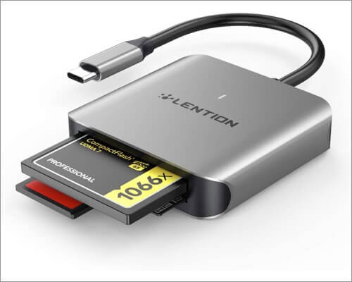 LENTION USB to Micro SD Card Reader for Mac