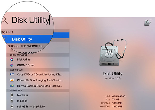 Launch Disk Utility on Mac