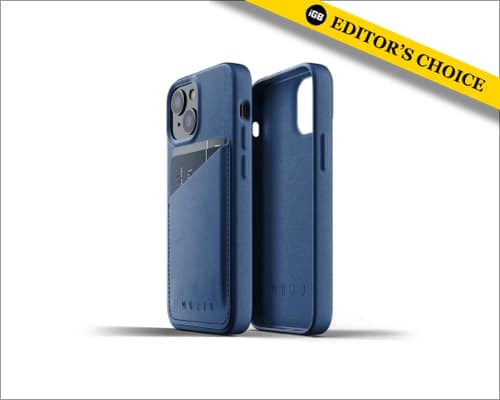 Mujjo Full Leather Wallet Case for iPhone 13 mini