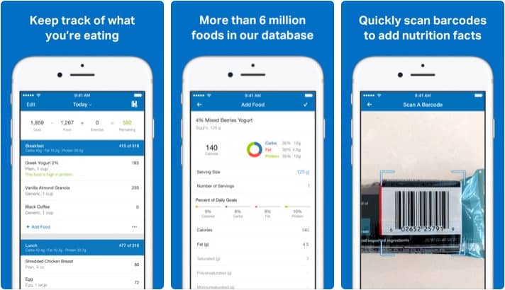 MyFitnessPal iPhone and iPad App Screenshot