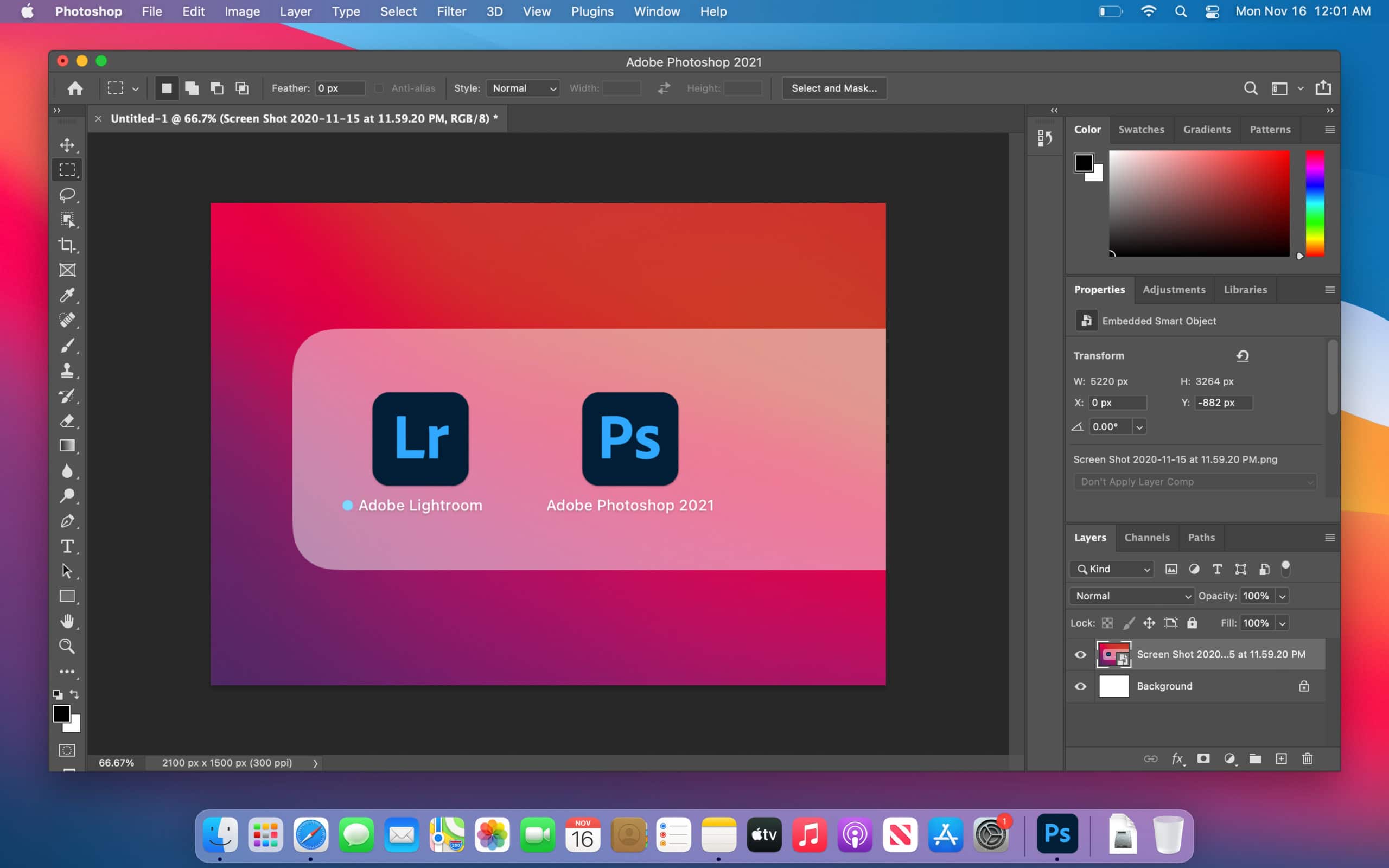 New Adobe PhotoShop for macOS Big Sur