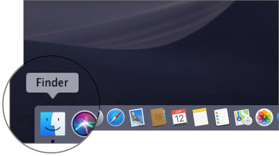 Open Finder on Mac