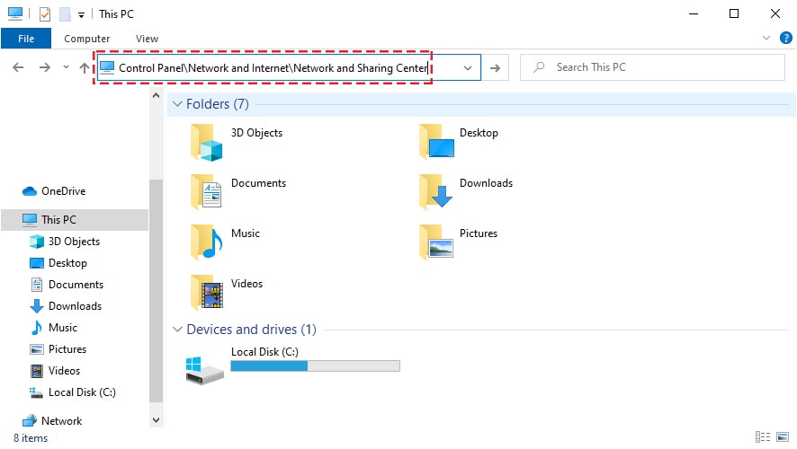 Open Network and Sharing Center