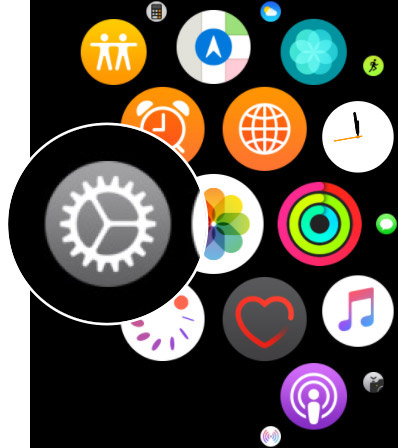 Open Settings App on Apple Watch with WatchOS 6
