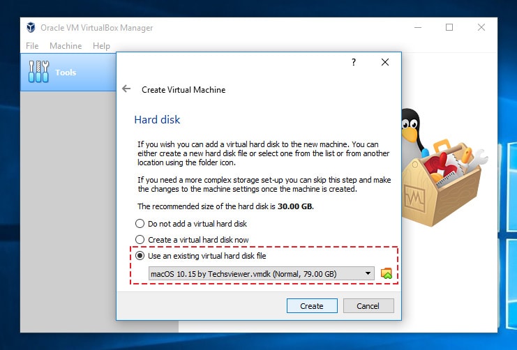 Open macOS 10.15 Virtual Machine Image