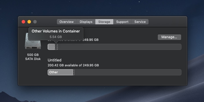 Other Volumes in Container