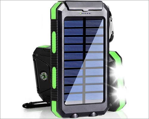 Oukafen Solar Power Bank for iPhone 11, 11 Pro, and 11 Pro Max