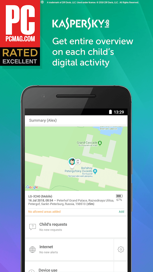 Parental Control by Kaspersky