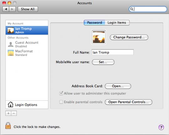 how to update email password on mac