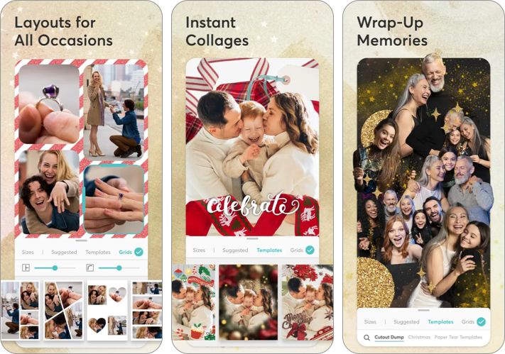 best Christmas apps to download for iPhone PicCollage Magic Photo Editor