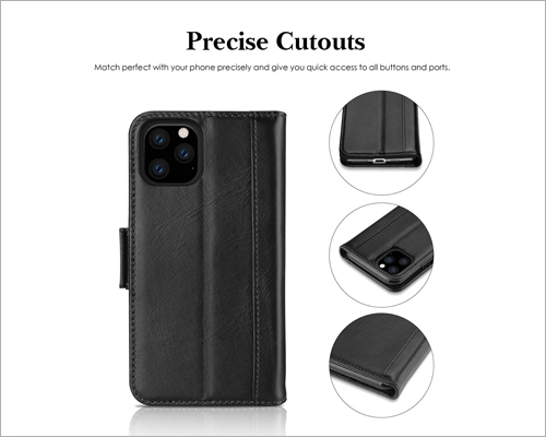 ProCase iPhone 11 Pro Max Genuine Leather Case