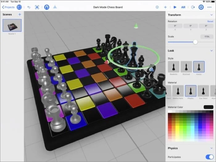 Reality Composer AR iPad App Screenshot