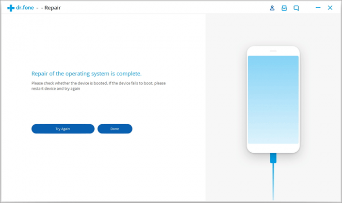 Repair iOS using Dr.fone Software