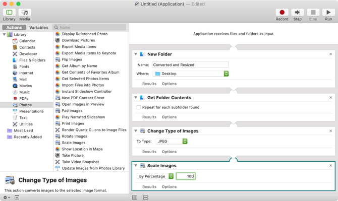 Resize Images Automator Mac