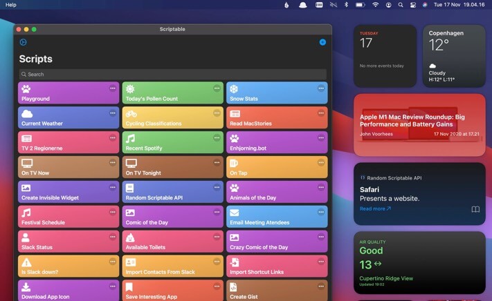Scriptable Widget for macOS