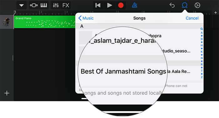 Select the Song you wish to Set a iPhone Ringtone