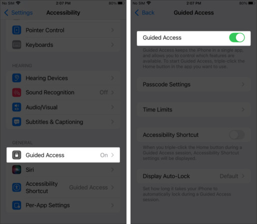 Set Up Guided Access on iPhone