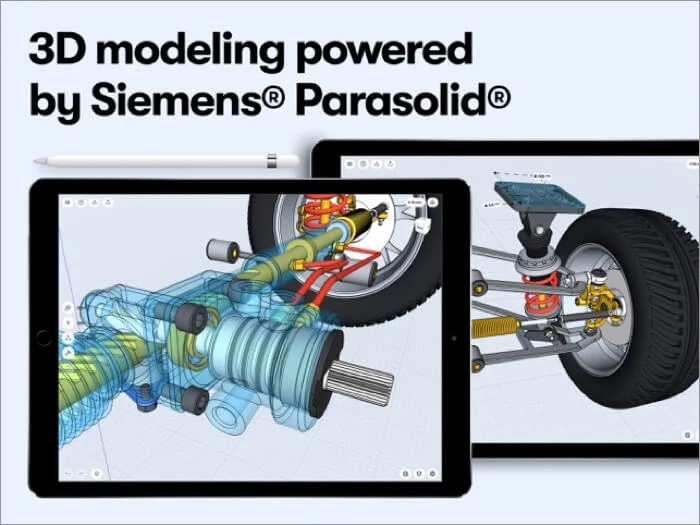 Shapr 3D CAD modeling AR iPad App Screenshot