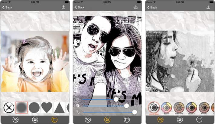 Sketch Me iPhone Cartoon Yourself App