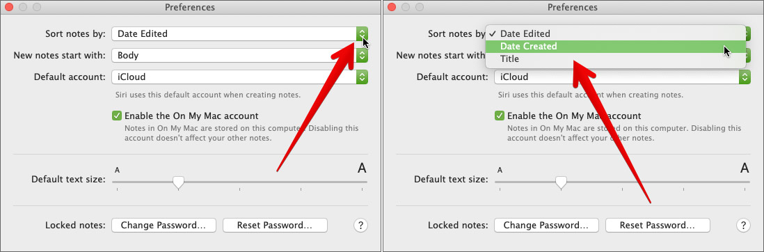Sort Your Notes in Mac Notes App