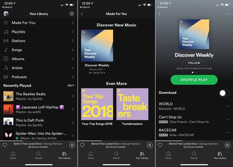 Spotify Made for You