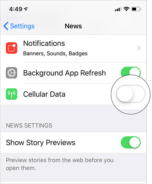 Stop Apple News App from Using Mobile Data on iPhone and iPad