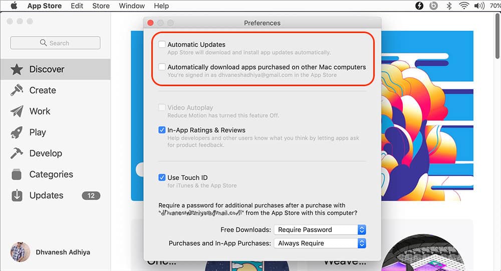 Stop Automatic App Updates on Mac