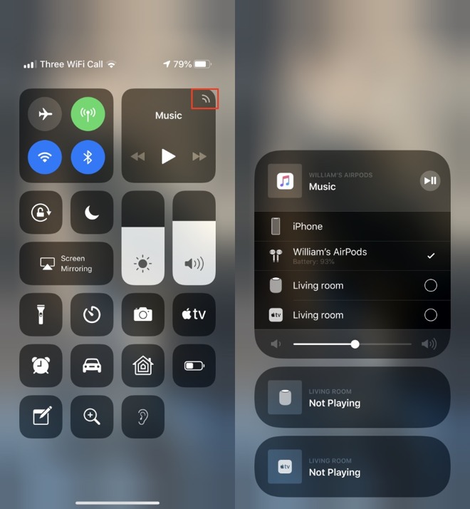 How to switch to listening through your AirPods on iOS