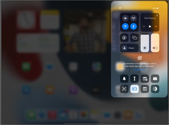 Turn on Stage Manger from Control Center