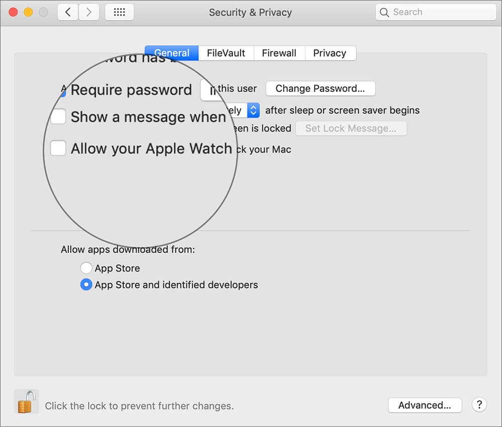 Unlock Mac with Apple Watch
