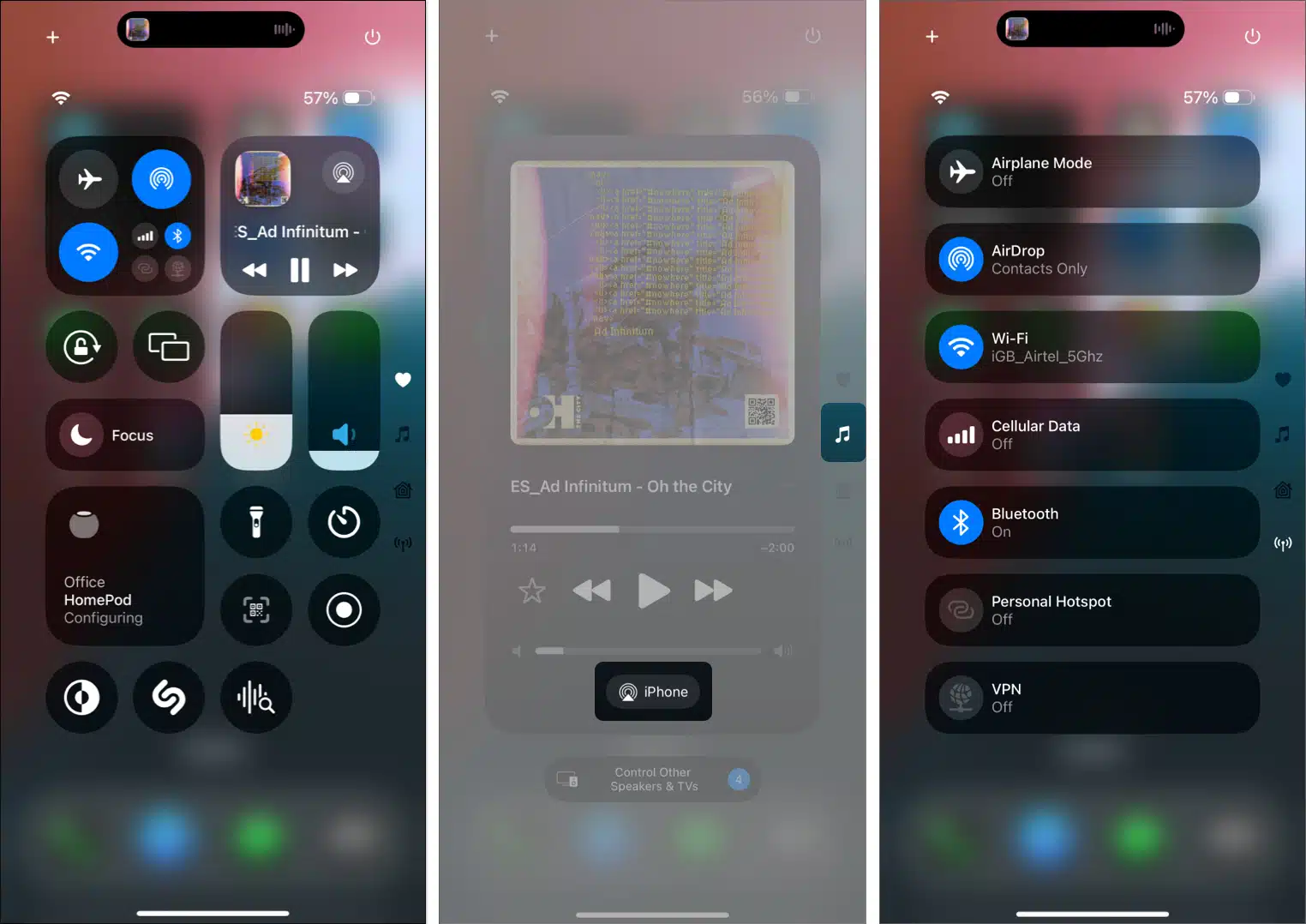 Use Control Center on iPhone in iOS 18