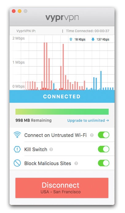 VyprVPN on Mac