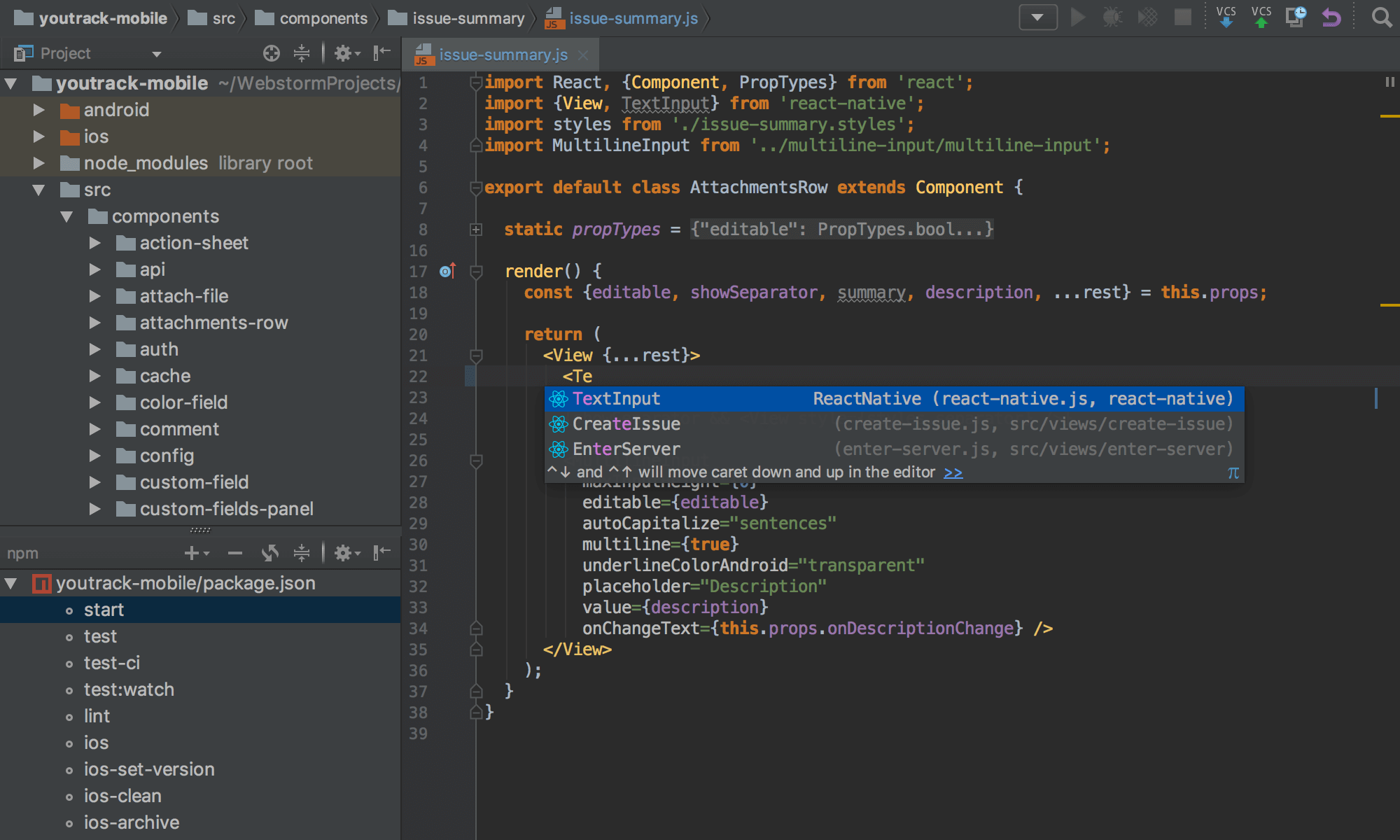 WebStorm JavaScript IDE