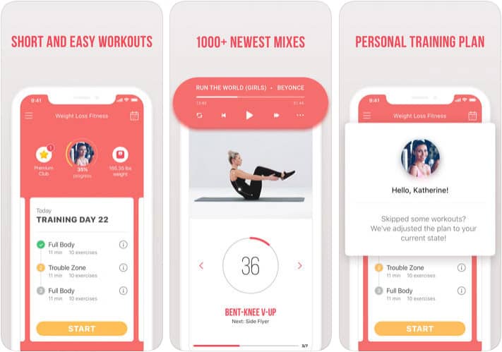 Weight Loss Fitness by Verv iPhone and iPad App Screenshot