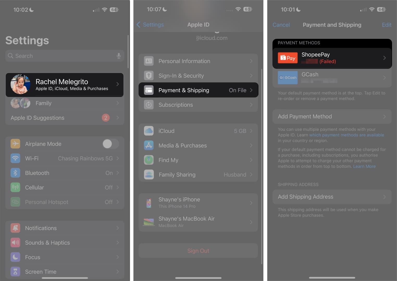 When your payment decline When your payment decline