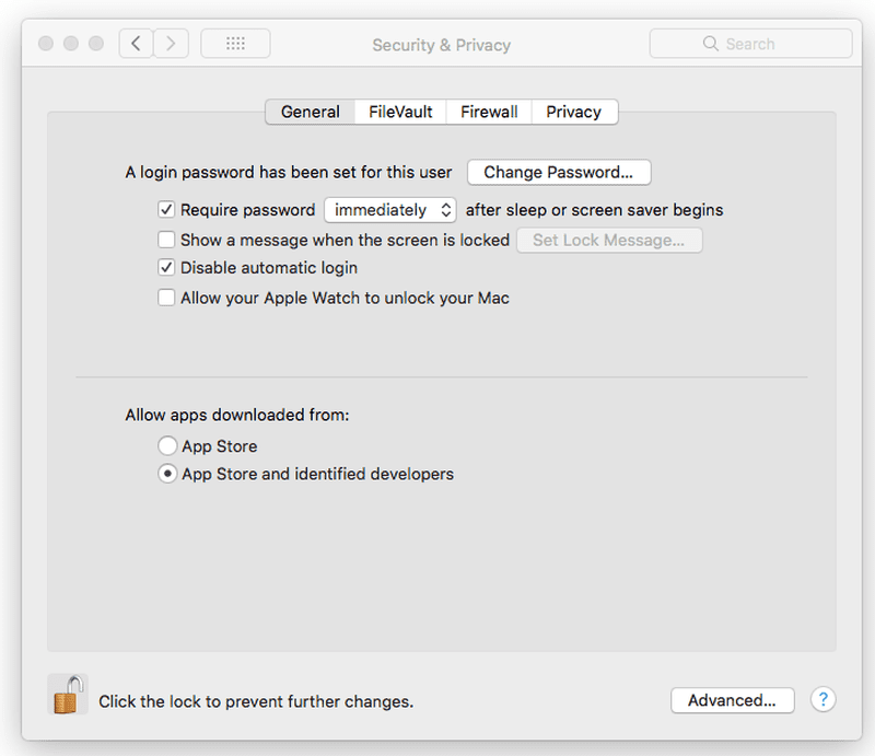 App download preferences