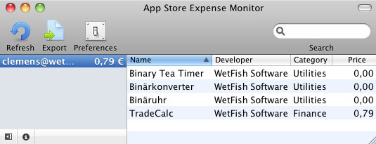 app store expense monitor